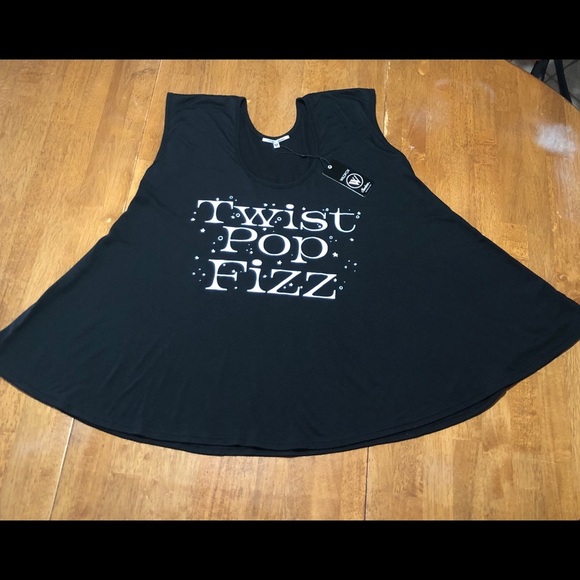 Wildfox NWT Women’s Twist Pop Fizz Tulum Black Top XS - Picture 5 of 7
